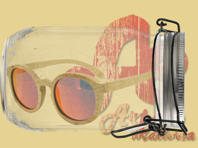 Gafas de sol de madera de bambu