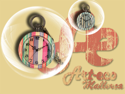 Reloj de bolsillo. Bambú.