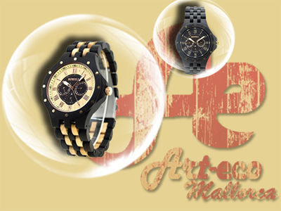 Reloj de madera  