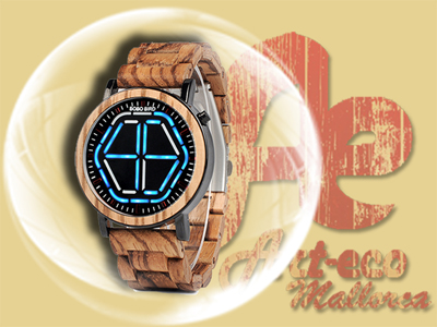 Modelo con LEDs azules