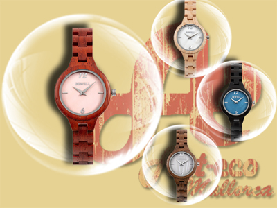 Reloj de madera