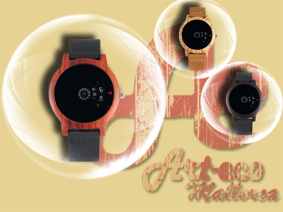Reloj con diseño de discos